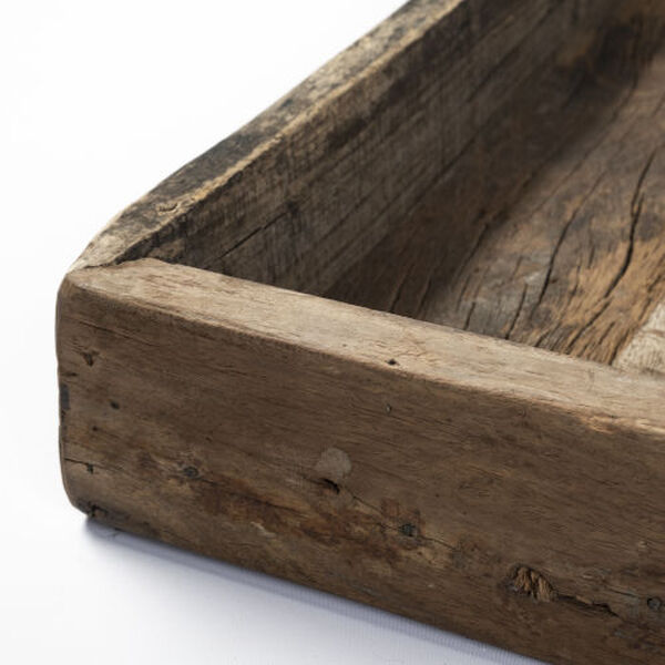 Carson Brown Large Reclaimed Wood Tray, image 6