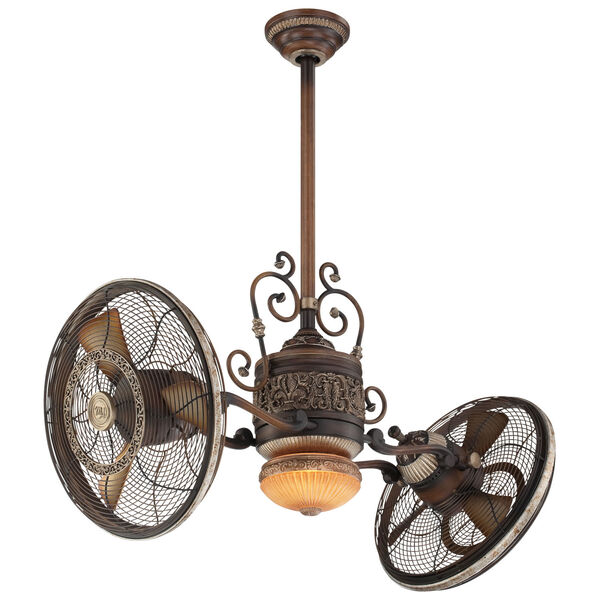 Traditional Gyro Belcaro Walnut 42-Inch LED Ceiling Fan, image 3