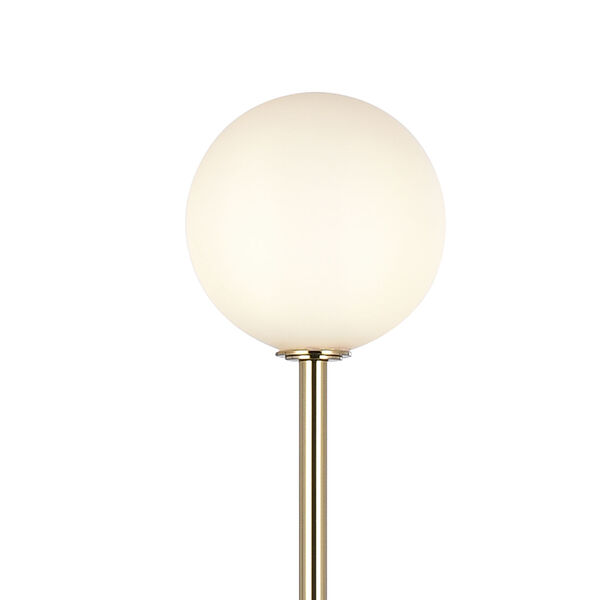 Ridgevale Satin Gold and White Two-Light LED Floor Lamp, image 3