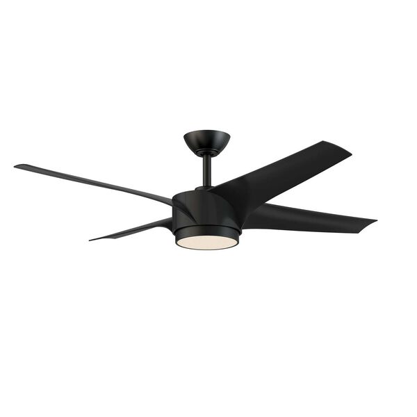 Vela Black 52-Inch Integrated LED Ceiling Fan, image 1