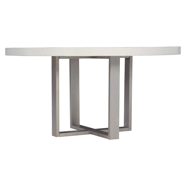 Logan Square Merrion White and Gray Mist Dining Table, image 4