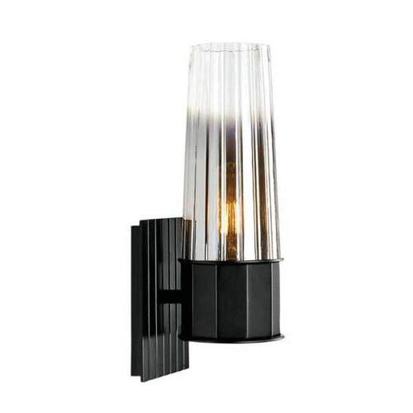 Icycle Matte Black One-Light Wall Sconce, image 1