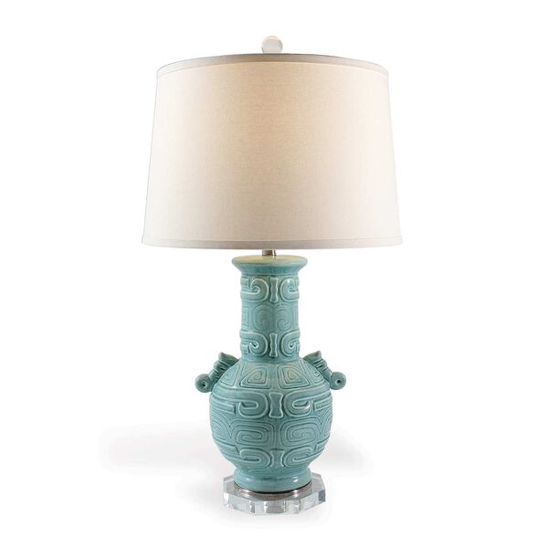 Dynasty Celadon One-Light Table Lamp, image 1