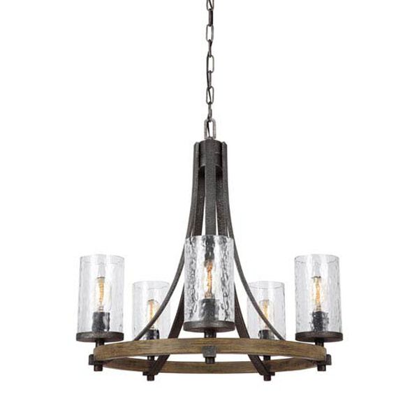 Coventry Gray Five-Light Chandelier, image 2