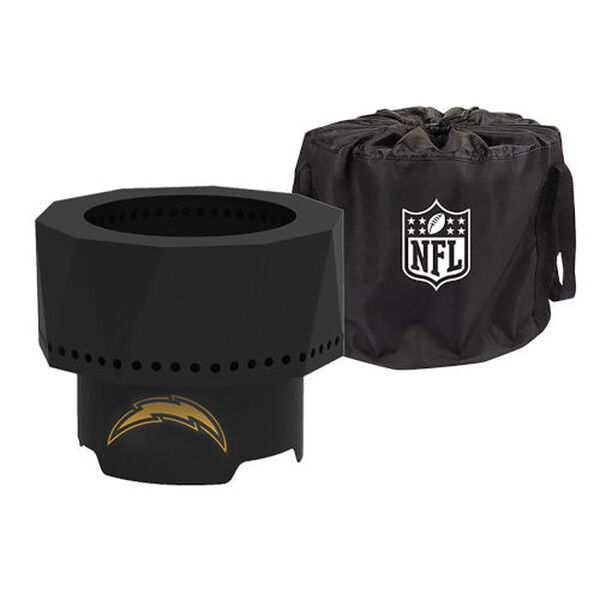 NFL Los Angeles Chargers Ridge Portable Steel Smokeless Fire Pit with Carrying Bag, image 3