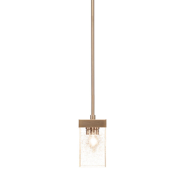 Nouvelle New Age Brass Four-Inch One-Light Mini Pendant, image 1
