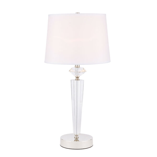 Annella Polished Nickel 14-Inch One-Light Table Lamp, image 1