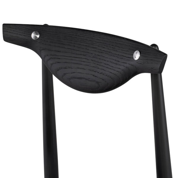 Vicuna Boucle Grey Ebonized Dining Chair, image 3