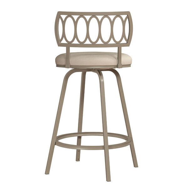 Canal Street Champagne Gold And Cream Geometric Circle Adjustable Stool With Nested Leg, image 4