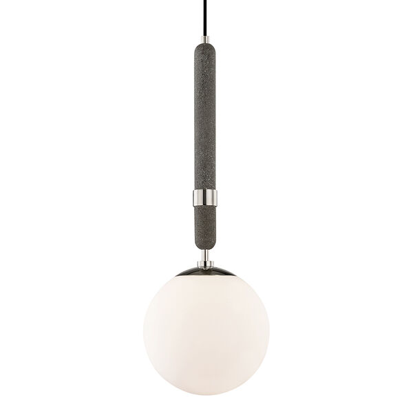 Brielle Polished Nickel One-Light Pendant, image 1