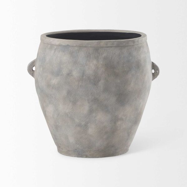 Zuma Light Gray Ceramic Floor Vase, image 2