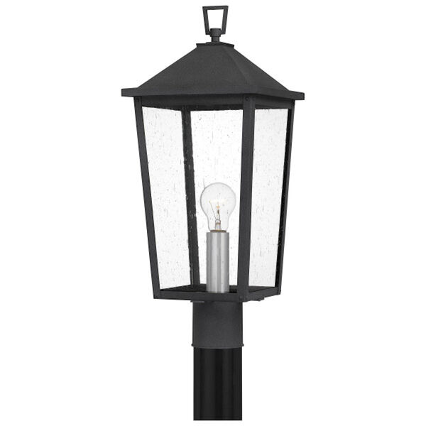 Stoneleigh Mottled Black One-Light Outdoor Post Lantern, image 1