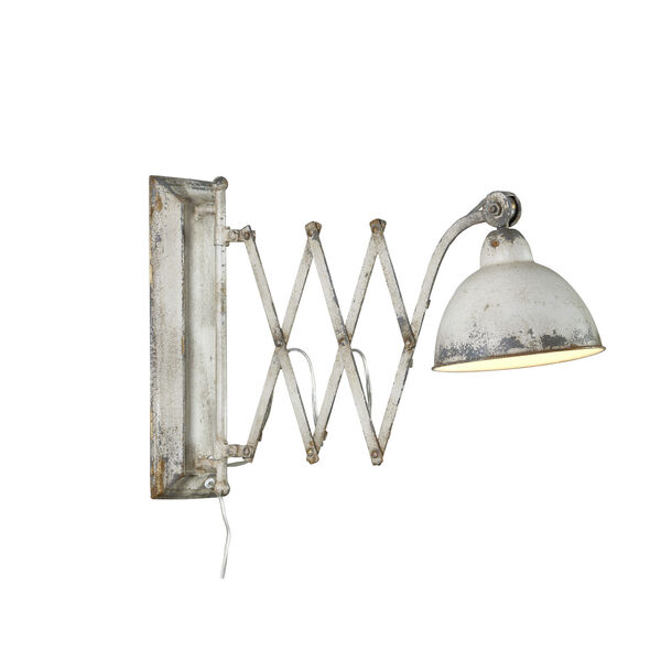 Pierce Distressed White with Blueish Grey Accents One-Light Wall Sconce, image 1