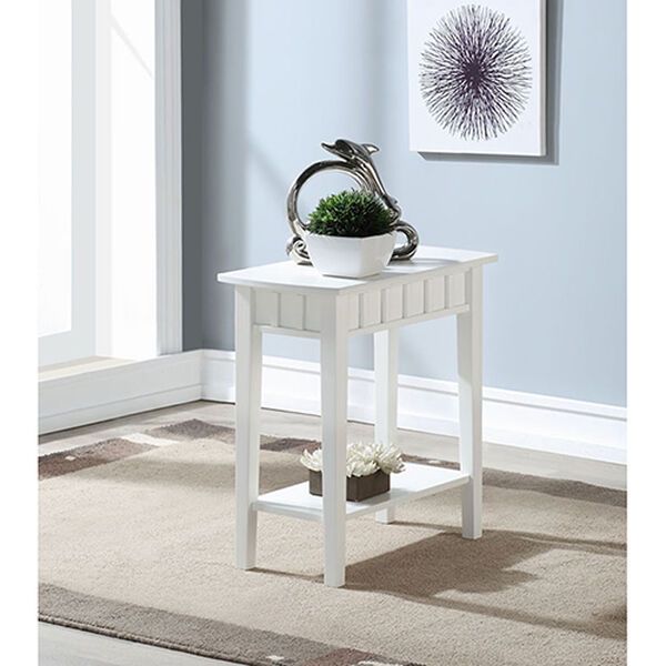 Dennis White End Table, image 3
