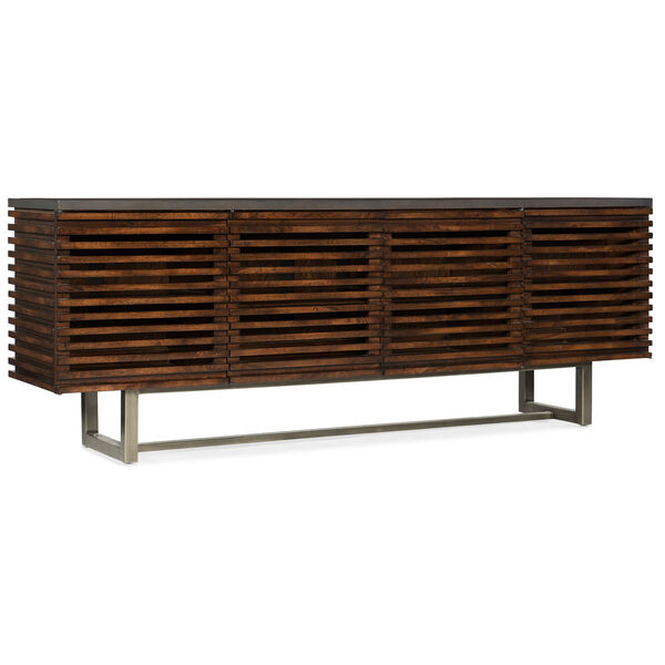 Solstice Wood and Metal Entertainment Console, image 1