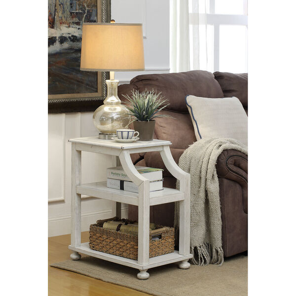 Chairside White End Table, image 3