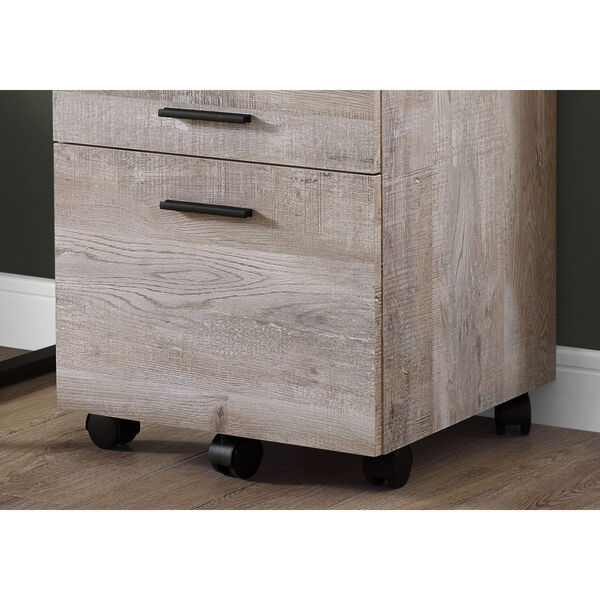 Taupe 18-Inch Filing Cabinet, image 3