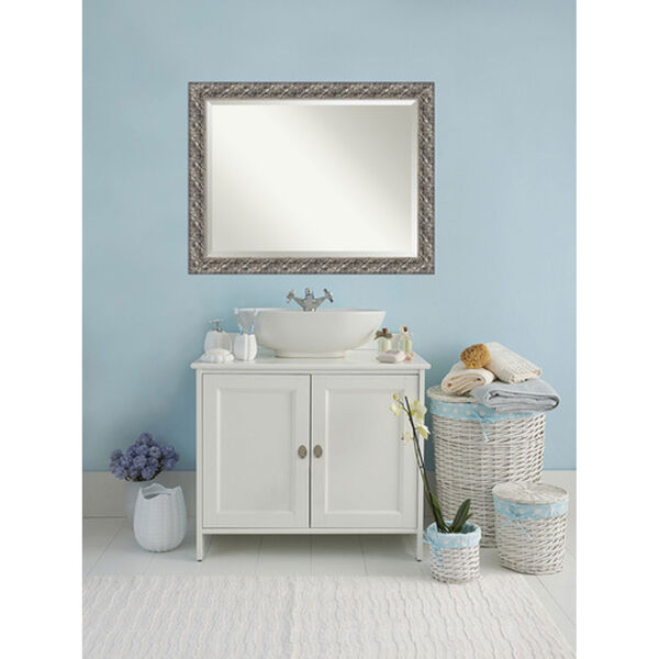 Silver Luxor 48 x 36 In. Bathroom Mirror, image 4