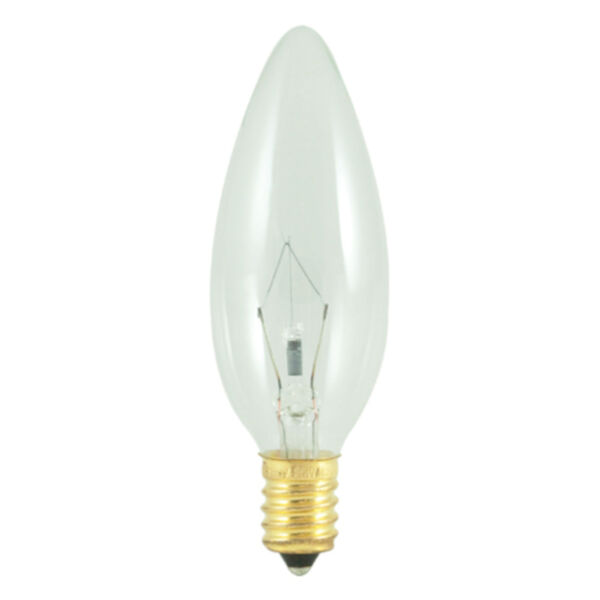 Pack of 30 Clear Incandescent B10 E14 Warm White 180 Lumens Light Bulbs, image 1