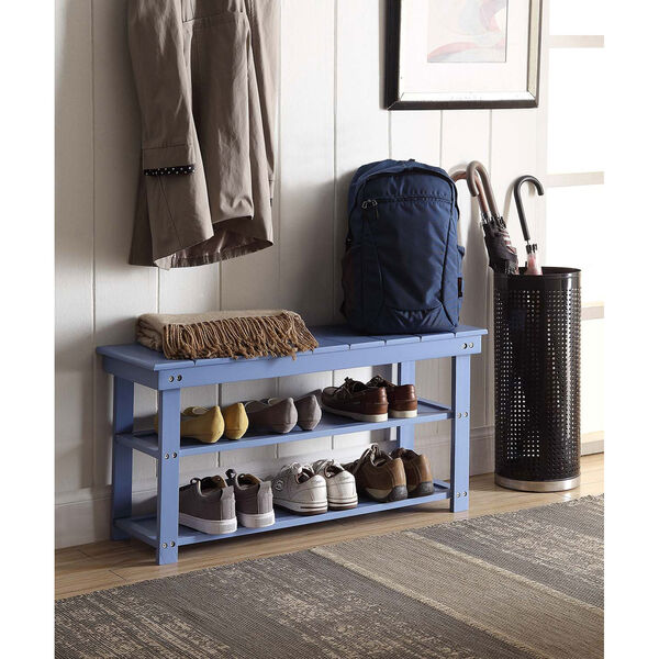 Oxford Blue Utility Mudroom Bench, image 1