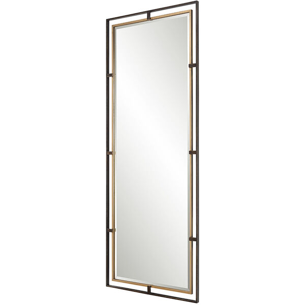 Carrizo Rustic Bronze and Antique Gold 32-Inch x 82-Inch Wall Mirror, image 5