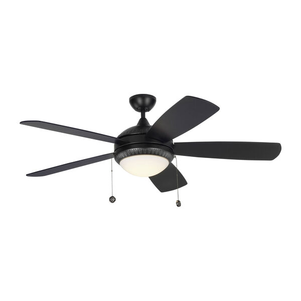 Discus Ornate Matte Black 52-Inch LED Ceiling Fan, image 1