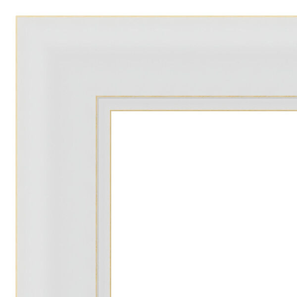 Flair White 32W X 26H-Inch Bathroom Vanity Wall Mirror, image 2