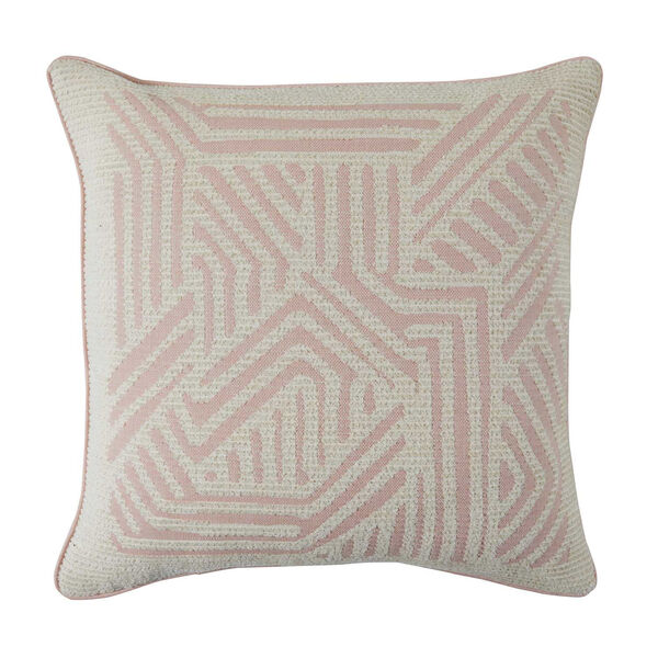 Grooves Blush 20 x 20 Inch Pillow, image 1