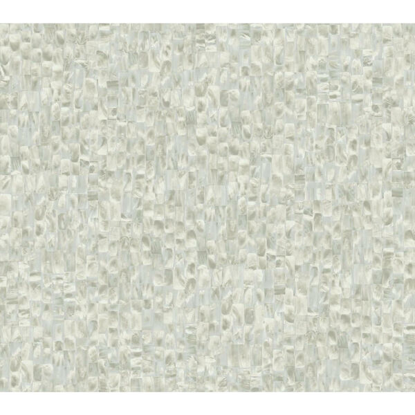 Stonecraft Mother Of Pearl Gray and Beige Peel and Stick Wallpaper, image 2
