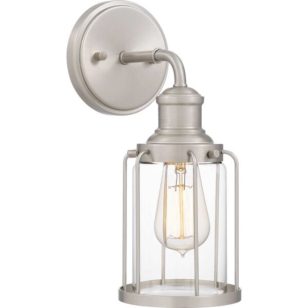 Ludlow Brushed Nickel One-Light Wall Sconce, image 1