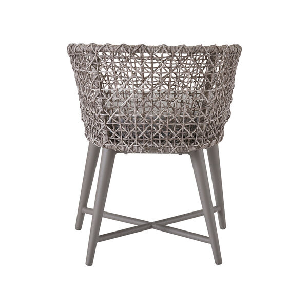 Saybrook Soft Gray Fog Aluminum Wicker  Dining Chair, image 3