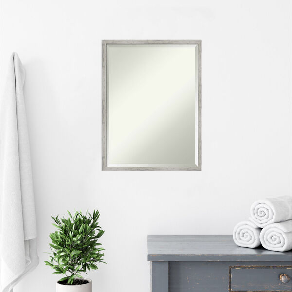 Shiplap White 19W X 25H-Inch Bathroom Vanity Wall Mirror, image 6