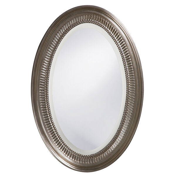 Ethan Nickel Oval Mirror, image 1