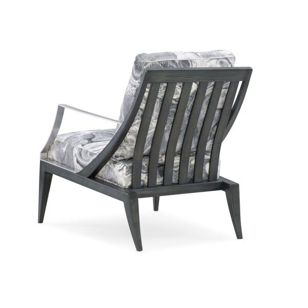 Modern Expressions Charcoal Stain and Nickel Chair, image 4