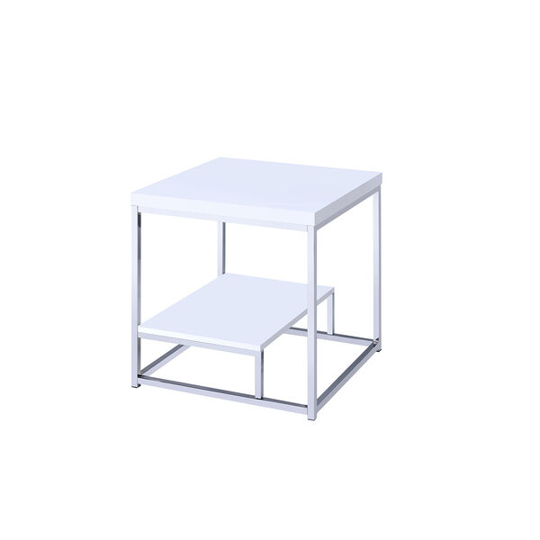 Lucia White End Table, image 1