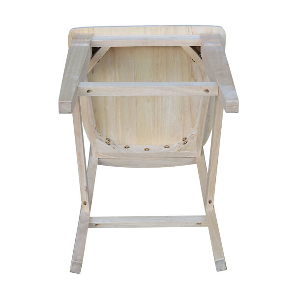 Unfinished 24-Inch Seattle Counter Height Stool, image 8