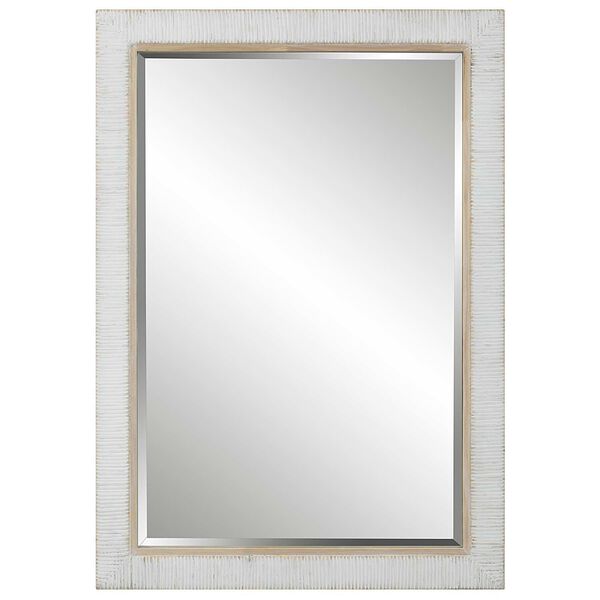 Cape Whitewased Rattan 29 x 41-Inch Wall Mirror, image 2