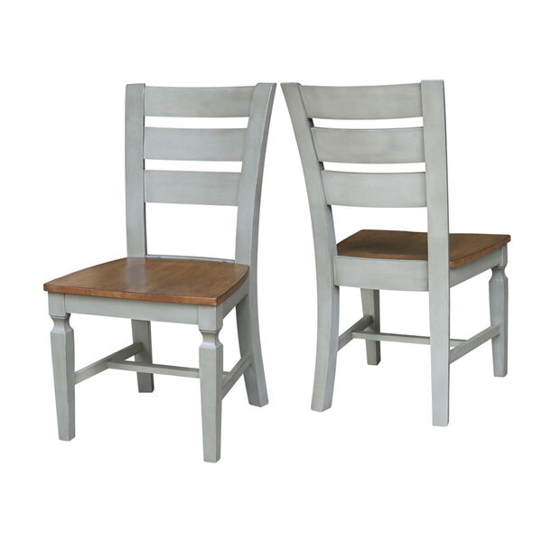 Vista Hickory Stone Ladder Back Chair, Set of Two, image 5