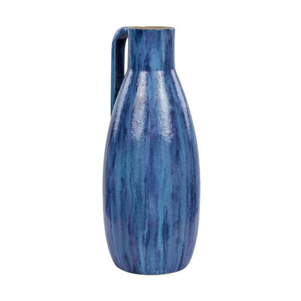 Avesta Blue Lustro Ceramic Vase, image 4
