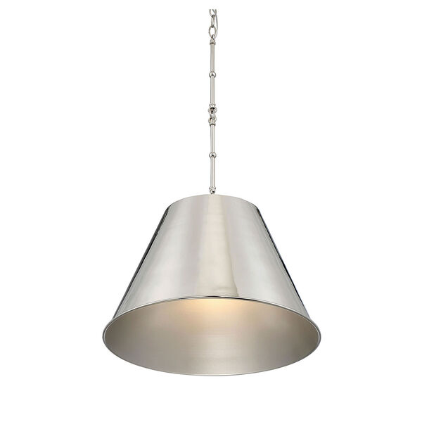 Selby Polished Nickel One-Light Pendant, image 2