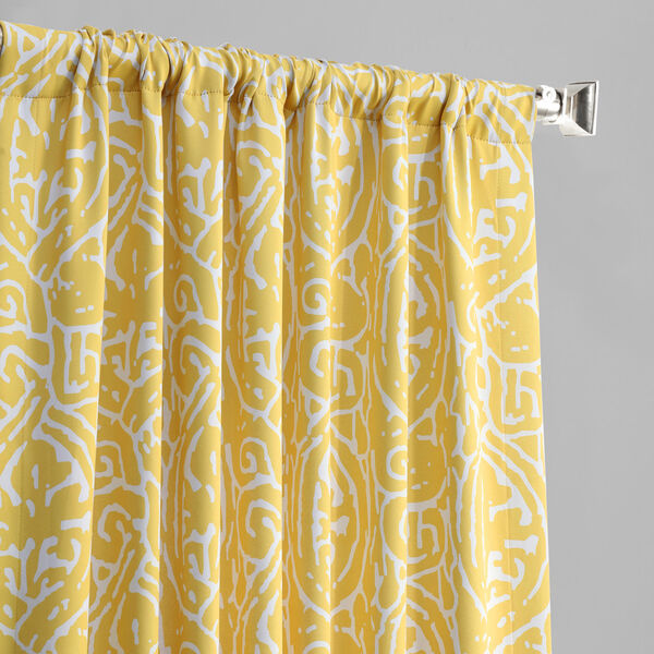 Half Price Drapes Abstract Yellow 96 x 50-Inch Blackout Curtain BOCH ...