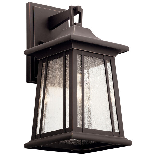 Taden Rubbed Bronze Eight-Inch One-Light Outdoor Wall Sconce, image 1