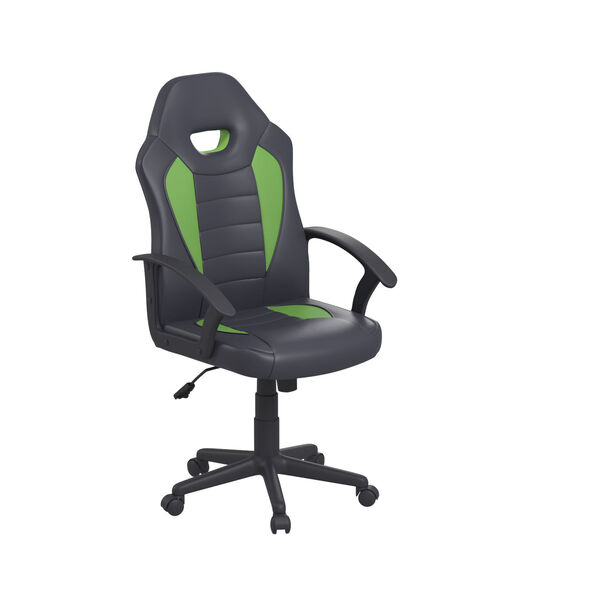 Hendricks Green Gaming Office Chair with Vegan Leather, image 3