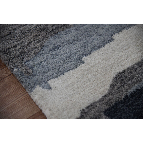 Abstract Gray Rectangle 8 Ft. x 10 Ft. Rug, image 4
