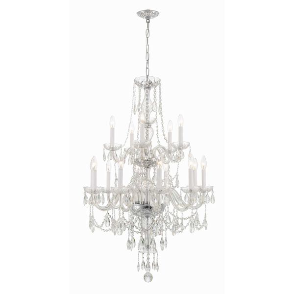 Traditional Crystal 15-Light Chandelier, image 1