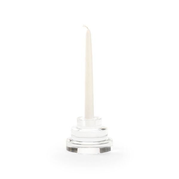 Claire Bell Clear Crystal Candle Holder, image 1