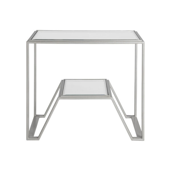 Metal Designs Silver Byron Rectangular End Table, image 2
