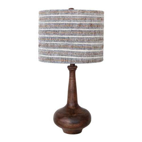 Natural One-Light Mango Wood Table Lamp, image 1