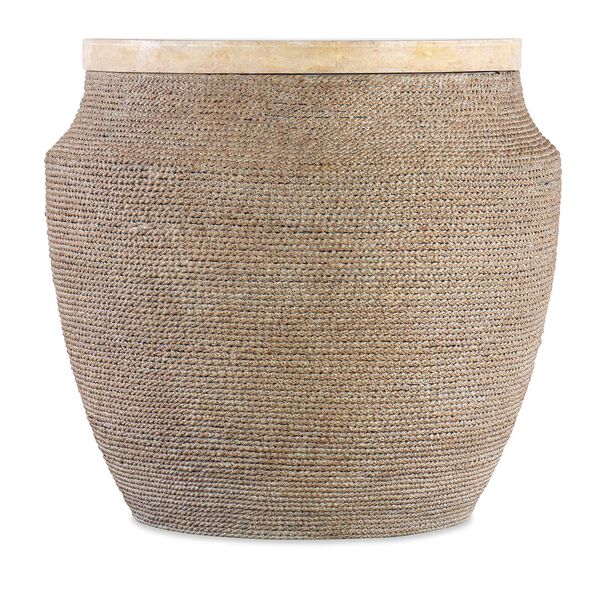 Retreat Travertine Marble Round Side Table, image 1
