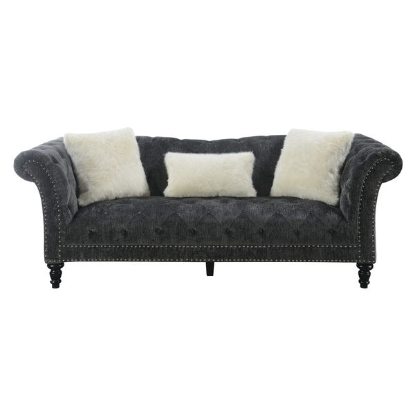 Vivian Charcoal Gray Sofa, image 1